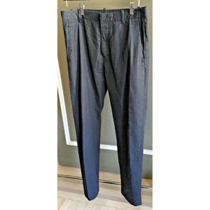 Men Navy Flat front Chino with Slanted pocket